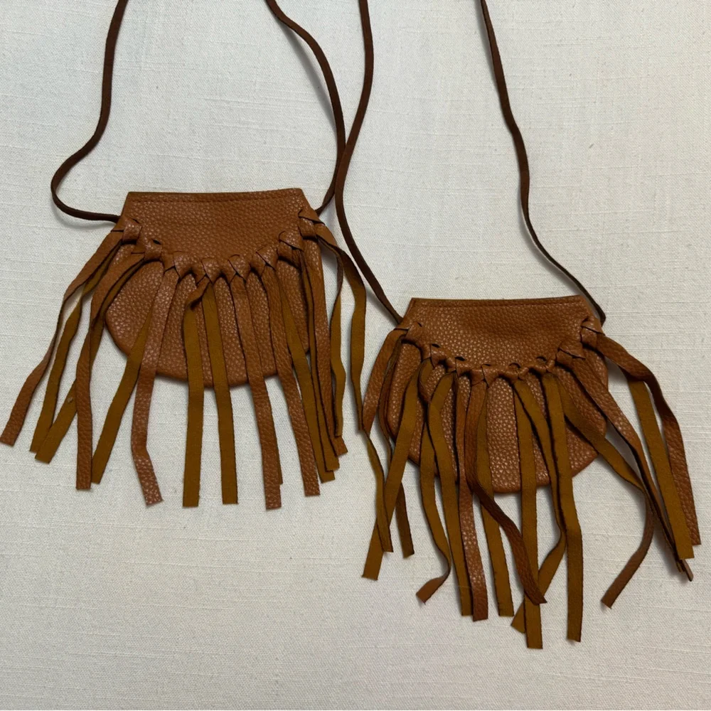 Bailey’s Blossoms | Little Girl Over the Shoulder Boho Fringe Vegan Purse